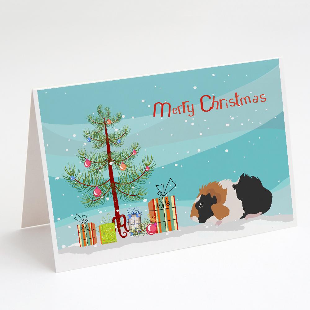 Buy this Abyssinian Guinea Pig Merry Christmas Greeting Cards and Envelopes Pack of 8