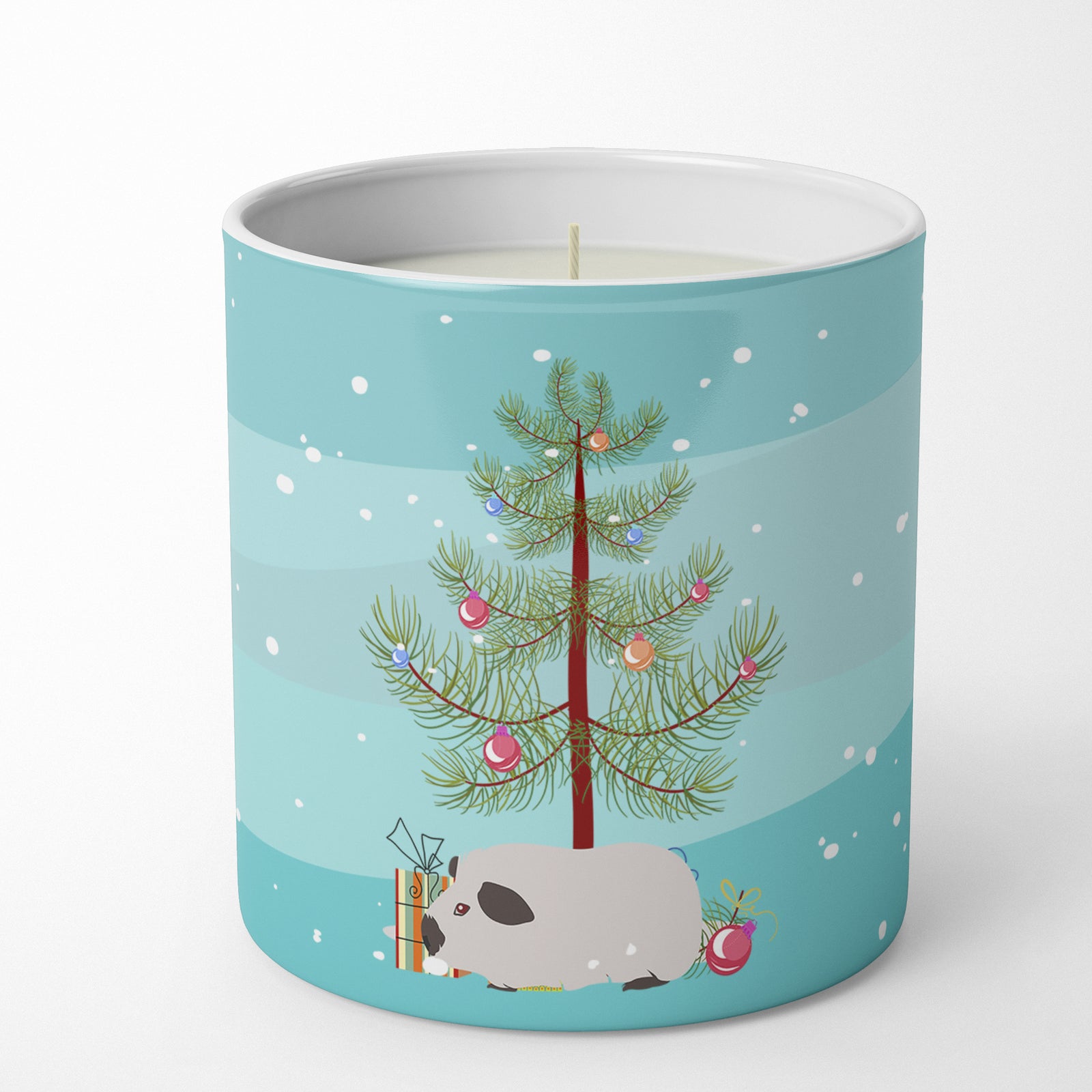 Buy this Himalayan Guinea Pig Merry Christmas 10 oz Decorative Soy Candle
