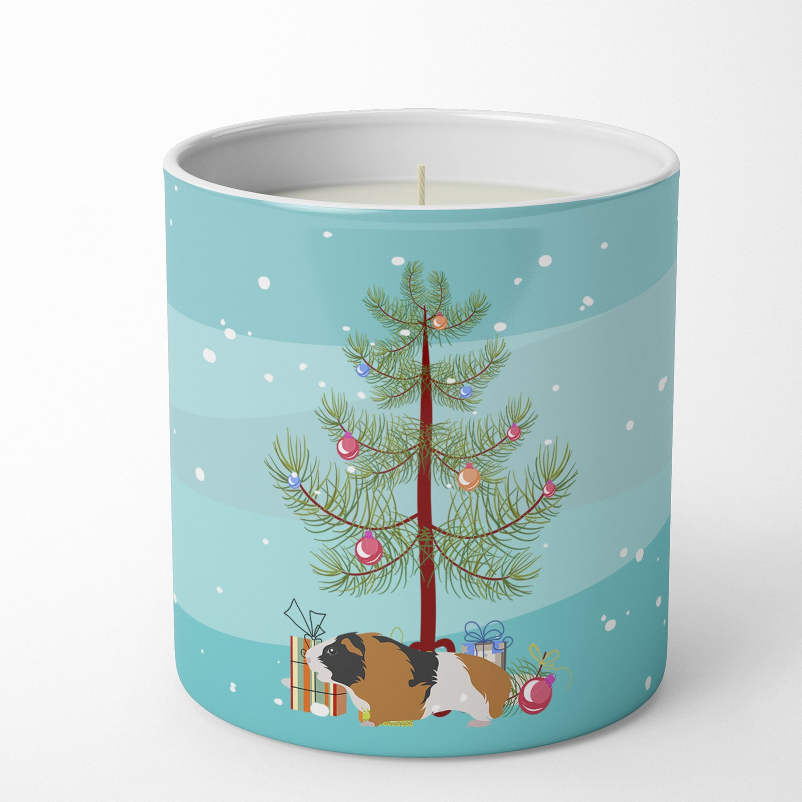 Buy this Rex Guinea Pig Merry Christmas 10 oz Decorative Soy Candle