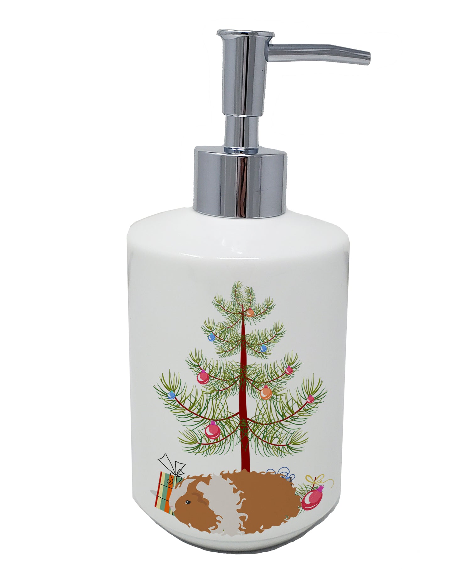 Buy this Texel Guinea Pig Merry Christmas Ceramic Soap Dispenser