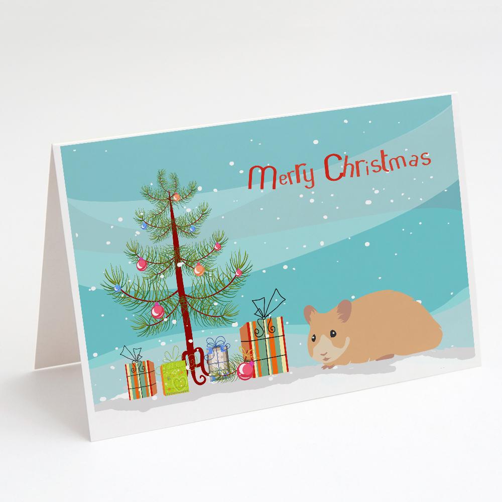 Buy this Syrian Golden Hamster Merry Christmas Greeting Cards and Envelopes Pack of 8