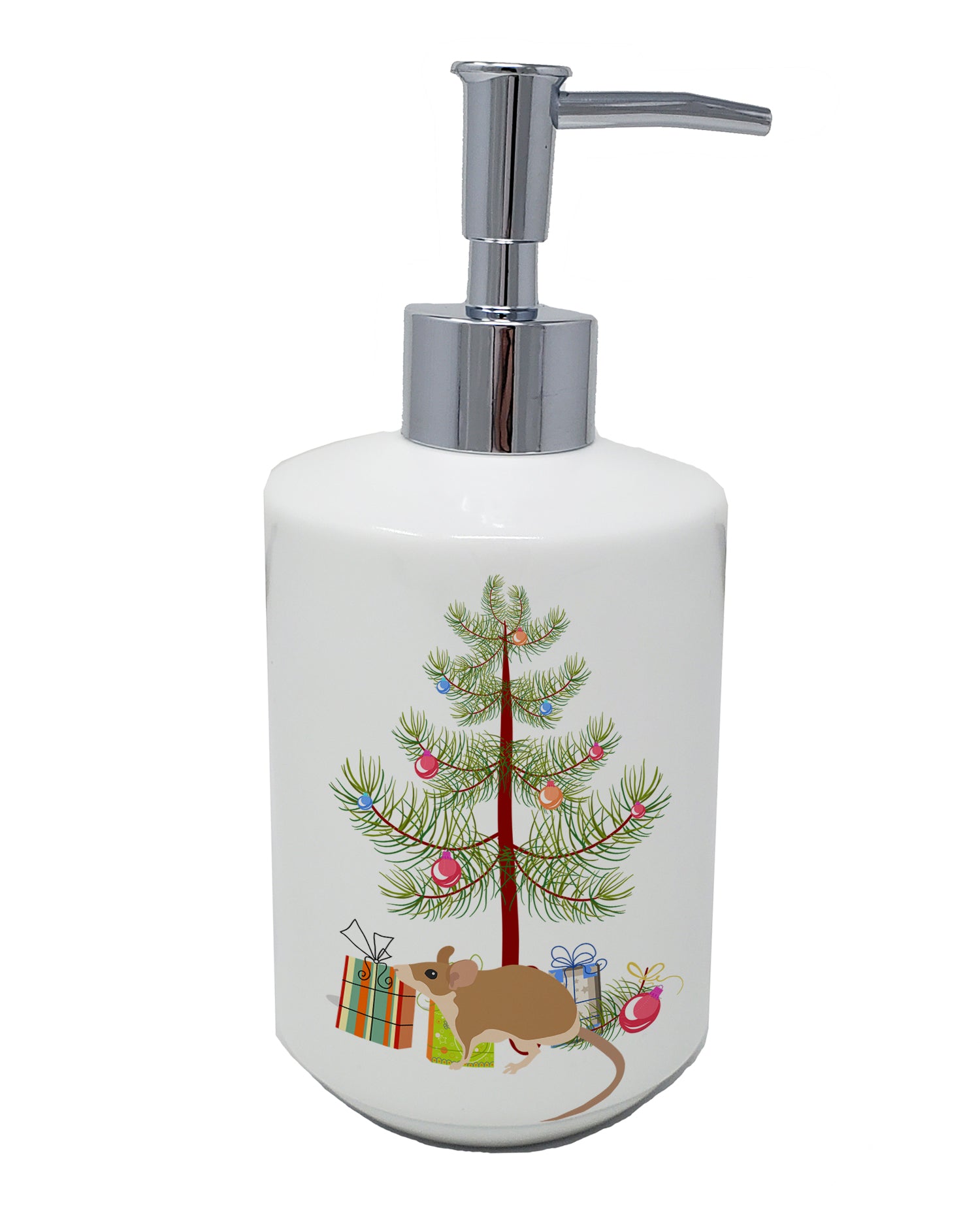 Buy this Spiny Mouse Merry Christmas Ceramic Soap Dispenser