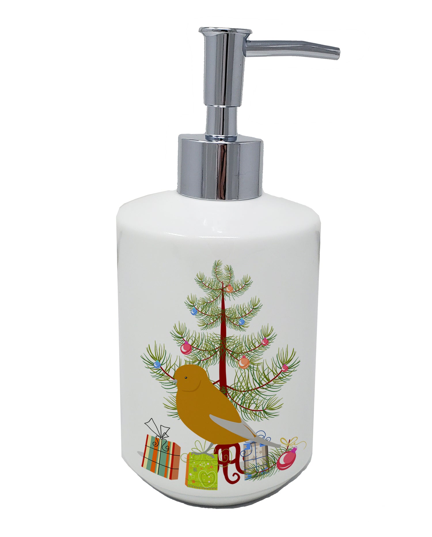 Buy this Norwich Canary Merry Christmas Ceramic Soap Dispenser