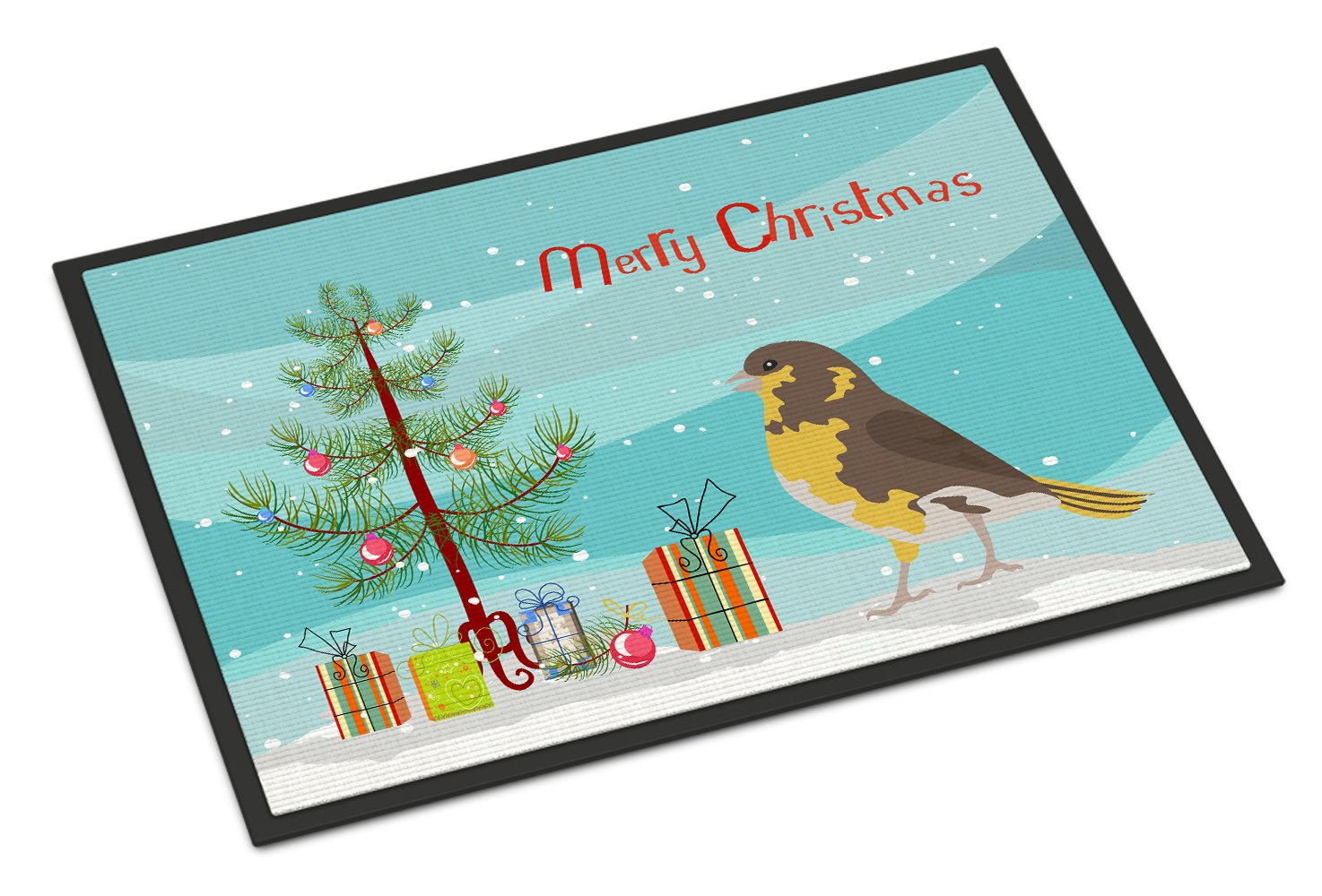 Spanish Canary Merry Christmas Indoor or Outdoor Mat 24x36 CK4485JMAT by Caroline's Treasures
