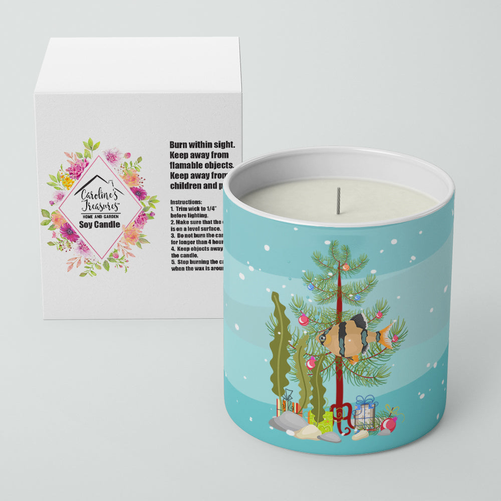 Tiger Barb Merry Christmas 10 oz Decorative Soy Candle - the-store.com