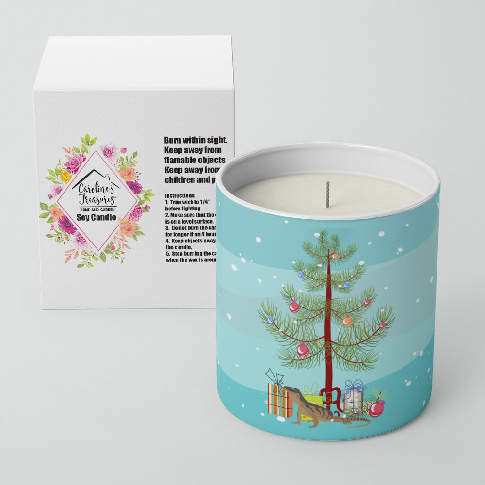 Monitor Lizard Merry Christmas 10 oz Decorative Soy Candle - the-store.com