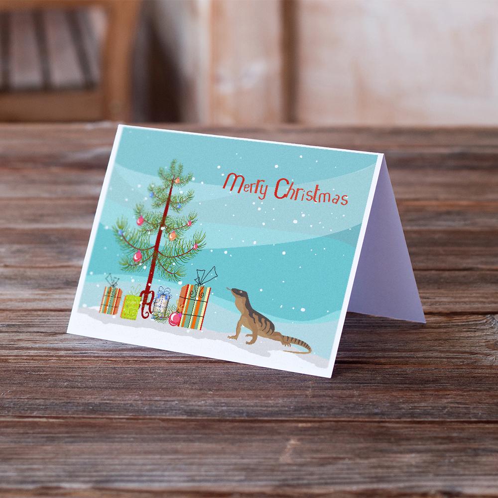 Monitor Lizard Merry Christmas Greeting Cards and Envelopes Pack of 8 - the-store.com