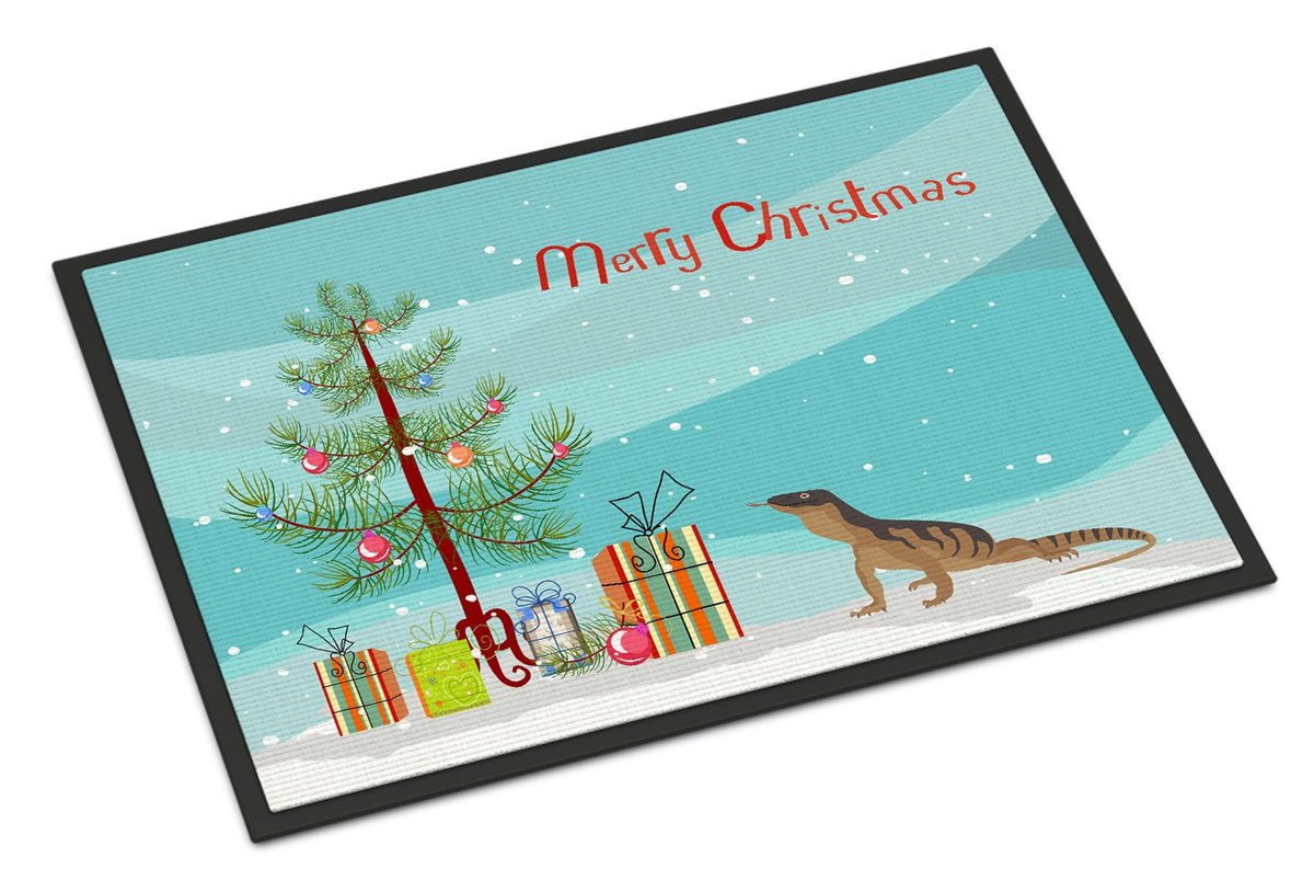 Monitor Lizard Merry Christmas Indoor or Outdoor Mat 24x36 CK4541JMAT by Caroline&#39;s Treasures