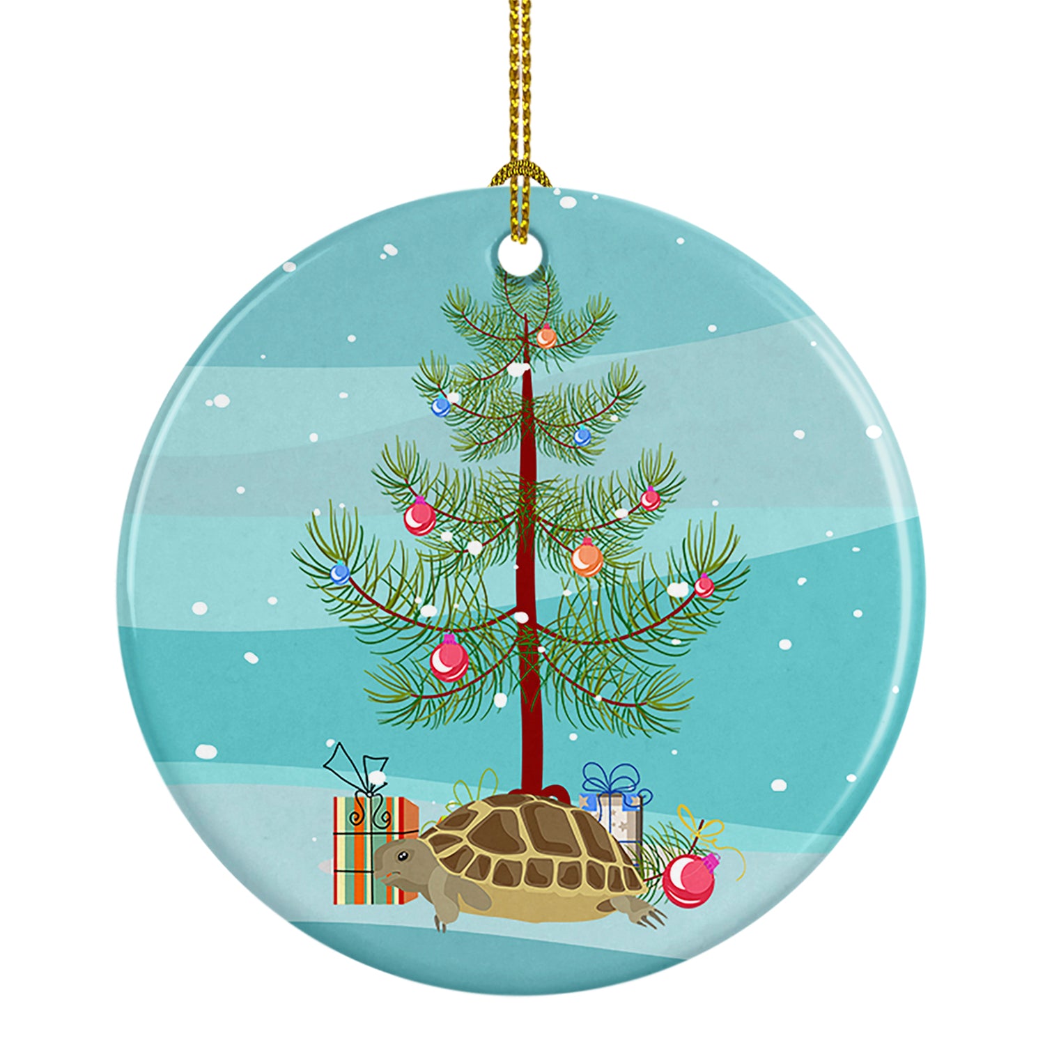 Buy this Turtle Merry Christmas Ceramic Ornament