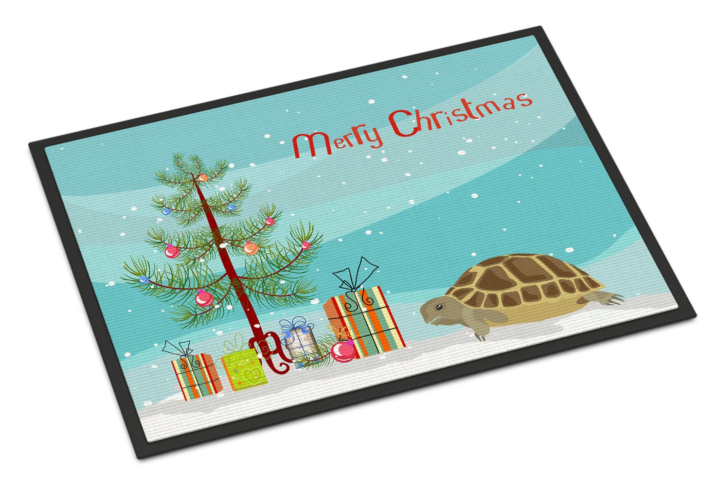 Turtle Merry Christmas Indoor or Outdoor Mat 24x36 CK4542JMAT by Caroline's Treasures