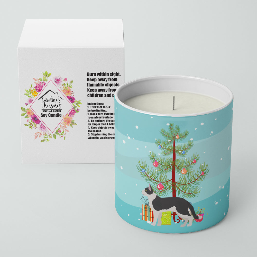 Buy this Bicolour Aegean Cat Merry Christmas 10 oz Decorative Soy Candle