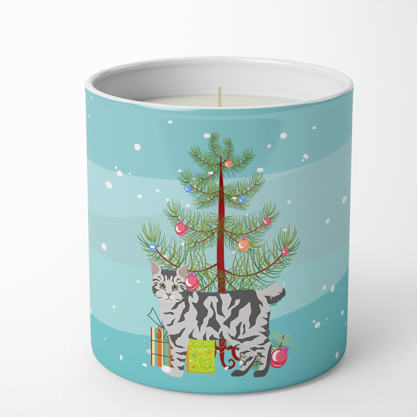 Buy this American Bobtail #1 Cat Merry Christmas 10 oz Decorative Soy Candle