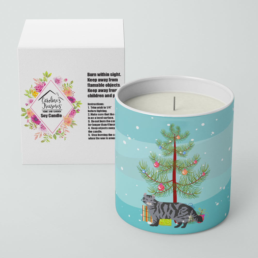 American Curl #1 Cat Merry Christmas 10 oz Decorative Soy Candle - the-store.com