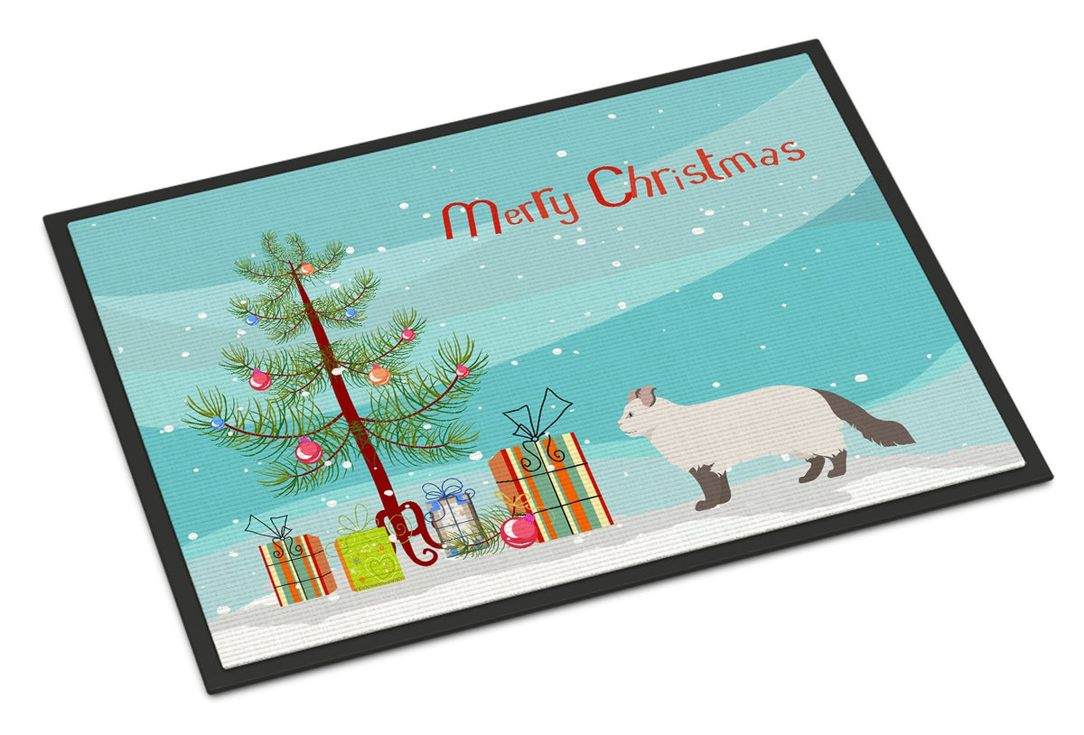 American Curl #2 Cat Merry Christmas Indoor or Outdoor Mat 24x36 CK4553JMAT by Caroline&#39;s Treasures