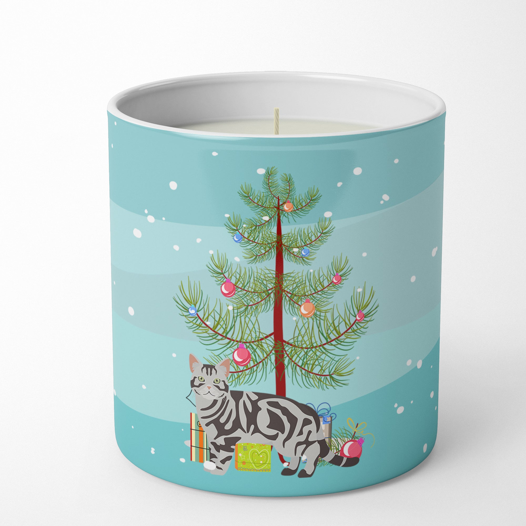 Buy this American Shorthair #1 Cat Merry Christmas 10 oz Decorative Soy Candle