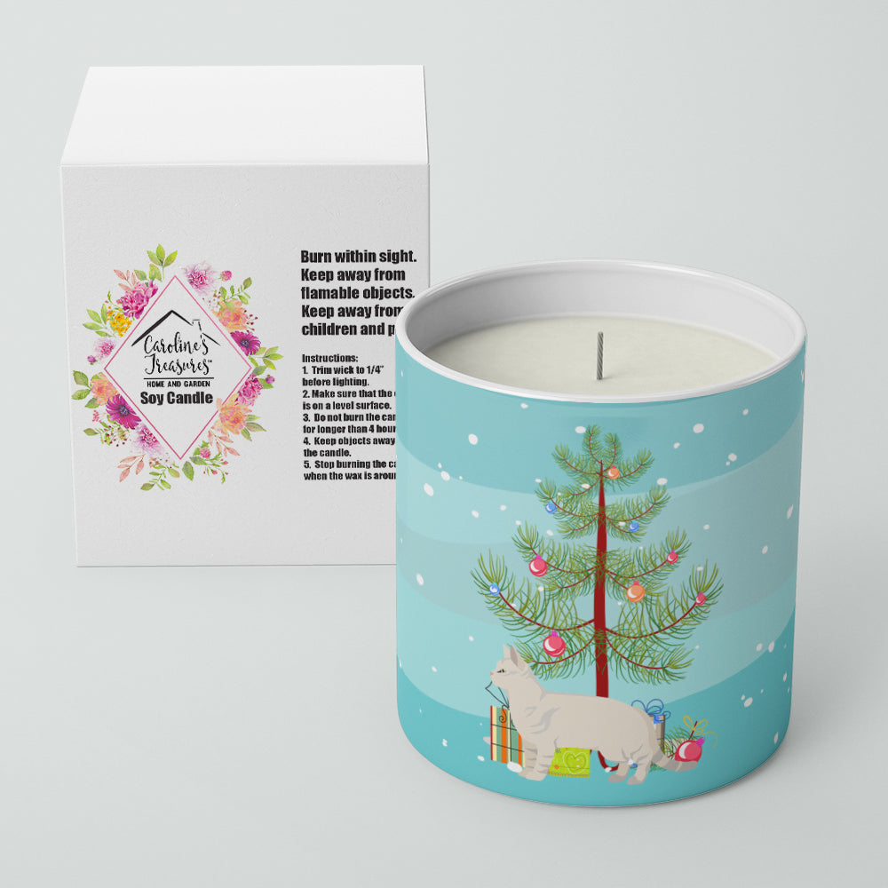 American Shorthair #2 Cat Merry Christmas 10 oz Decorative Soy Candle - the-store.com