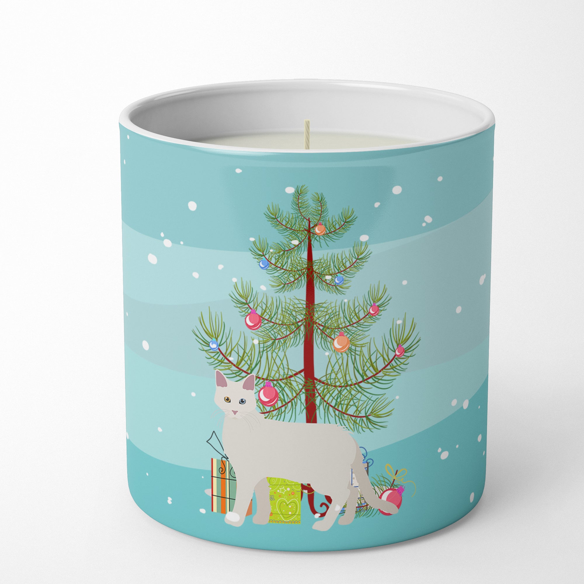 Buy this Aphrodite Giant #1 Cat Merry Christmas 10 oz Decorative Soy Candle