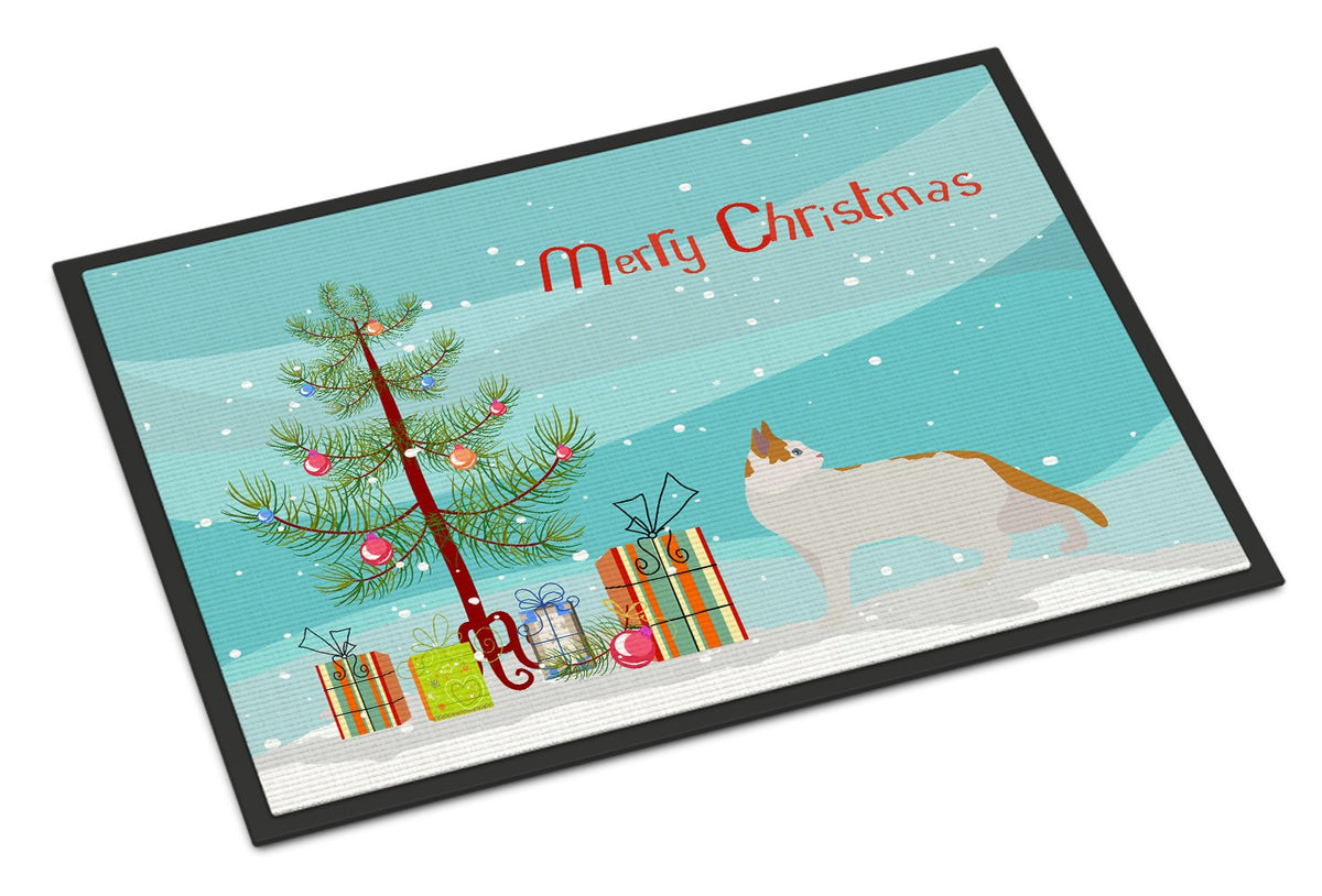 Arabian Mau Cat Merry Christmas Indoor or Outdoor Mat 24x36 CK4560JMAT by Caroline&#39;s Treasures