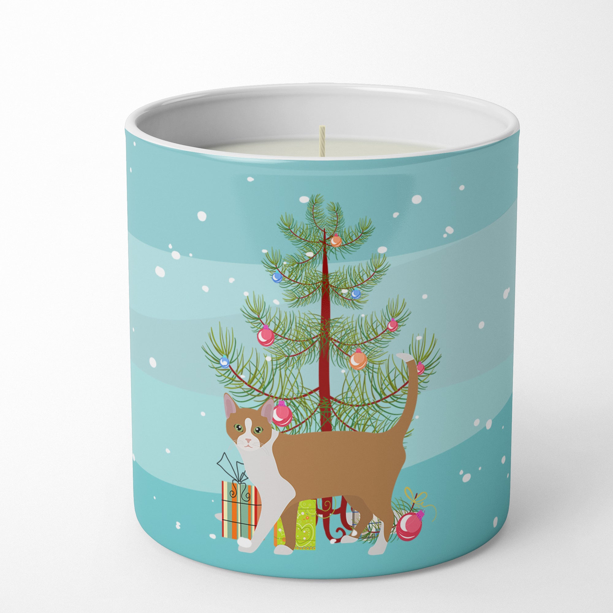 Buy this Brazilian Shorthair Cat Merry Christmas 10 oz Decorative Soy Candle