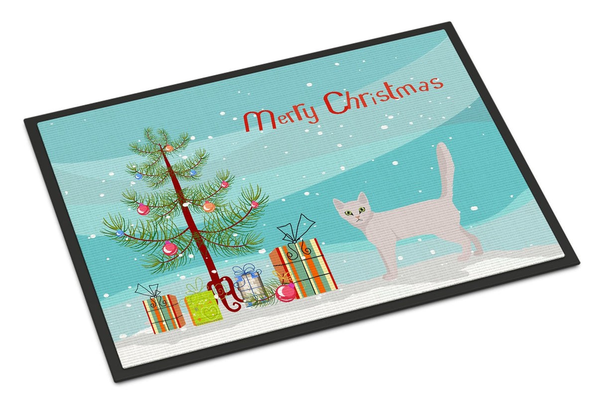 Burmilla Cat Merry Christmas Indoor or Outdoor Mat 24x36 CK4577JMAT by Caroline&#39;s Treasures