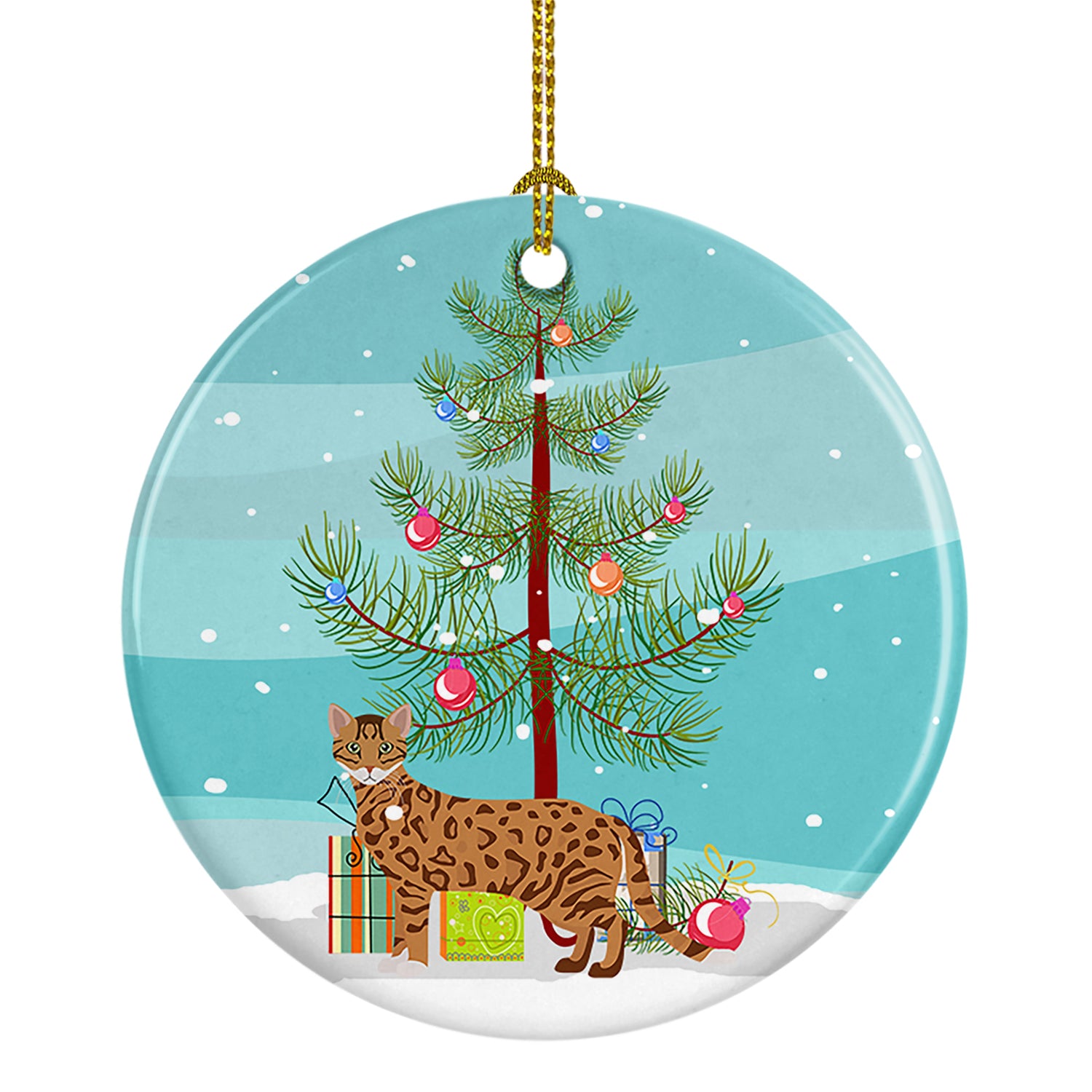 Buy this Cheetoh #1 Cat Merry Christmas Ceramic Ornament