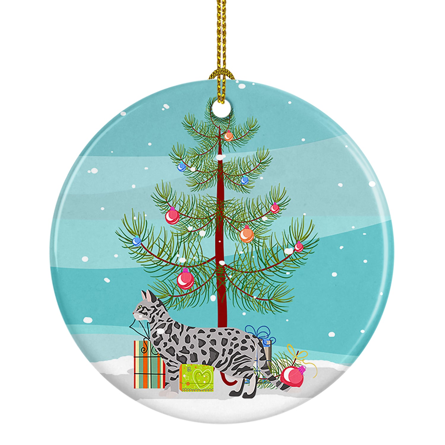Buy this Cheetoh #2 Cat Merry Christmas Ceramic Ornament