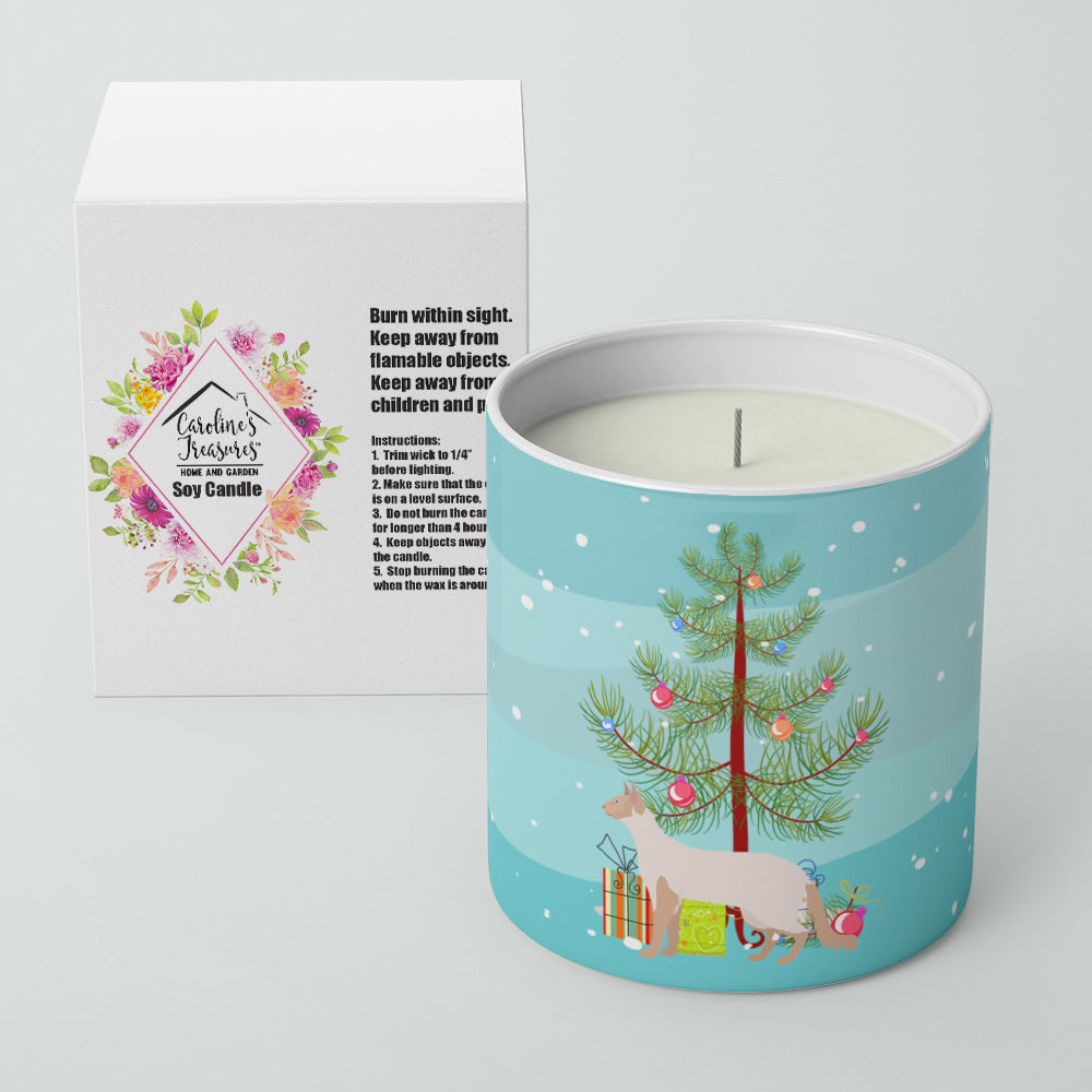 Colorpoint Longhair #2 Cat Merry Christmas 10 oz Decorative Soy Candle - the-store.com