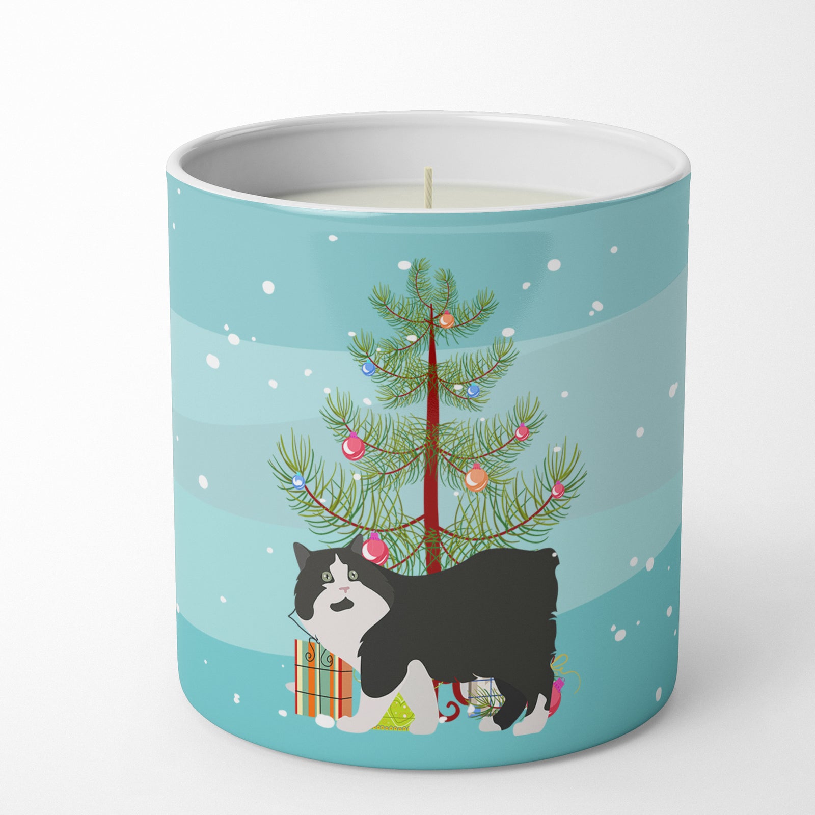 Buy this Cymric Cat Merry Christmas 10 oz Decorative Soy Candle