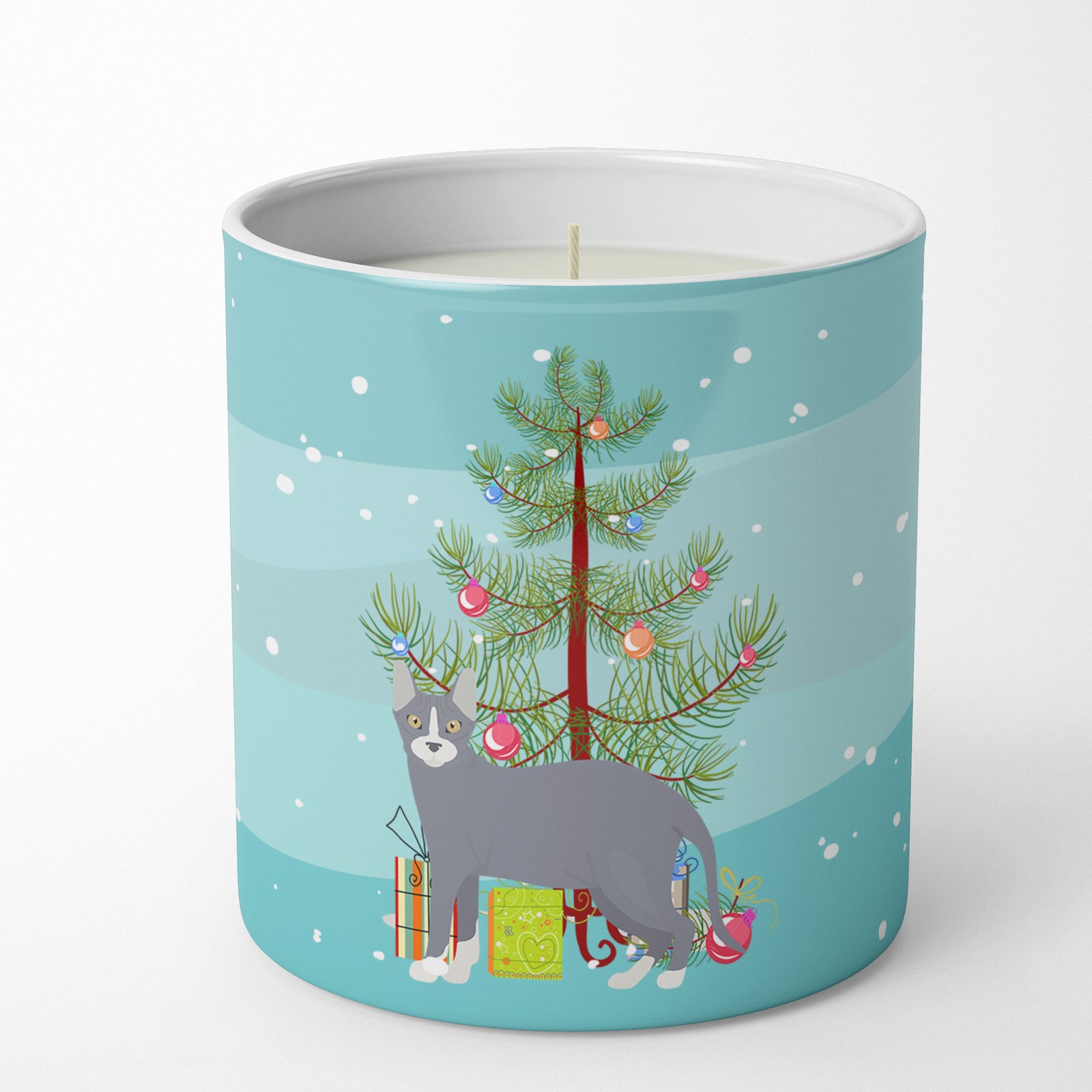 Buy this Don Sphynx #2 Cat Merry Christmas 10 oz Decorative Soy Candle