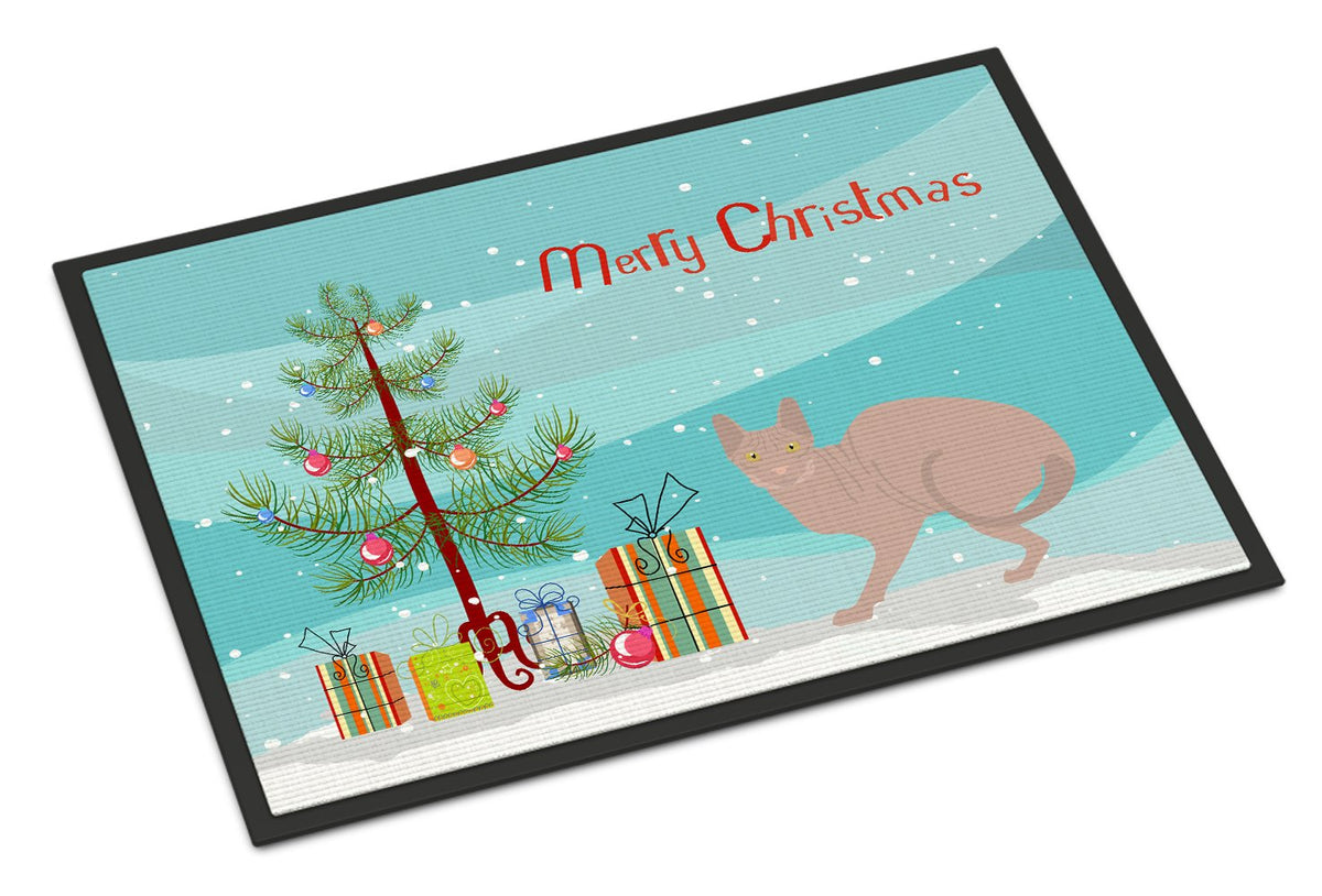 Don Sphynx #3 Cat Merry Christmas Indoor or Outdoor Mat 24x36 CK4606JMAT by Caroline&#39;s Treasures