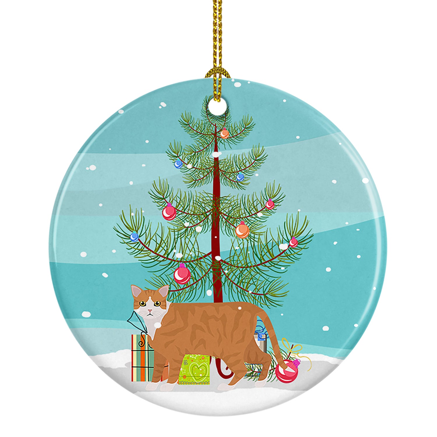 Buy this European Shorthair #1 Cat Merry Christmas Ceramic Ornament