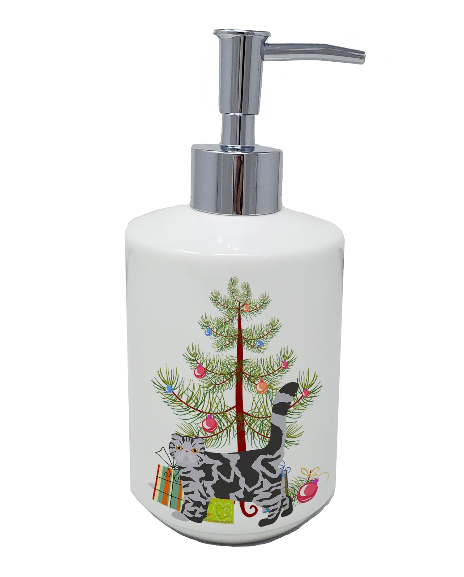 Buy this Foldex Exotic Fold #1 Cat Merry Christmas Ceramic Soap Dispenser