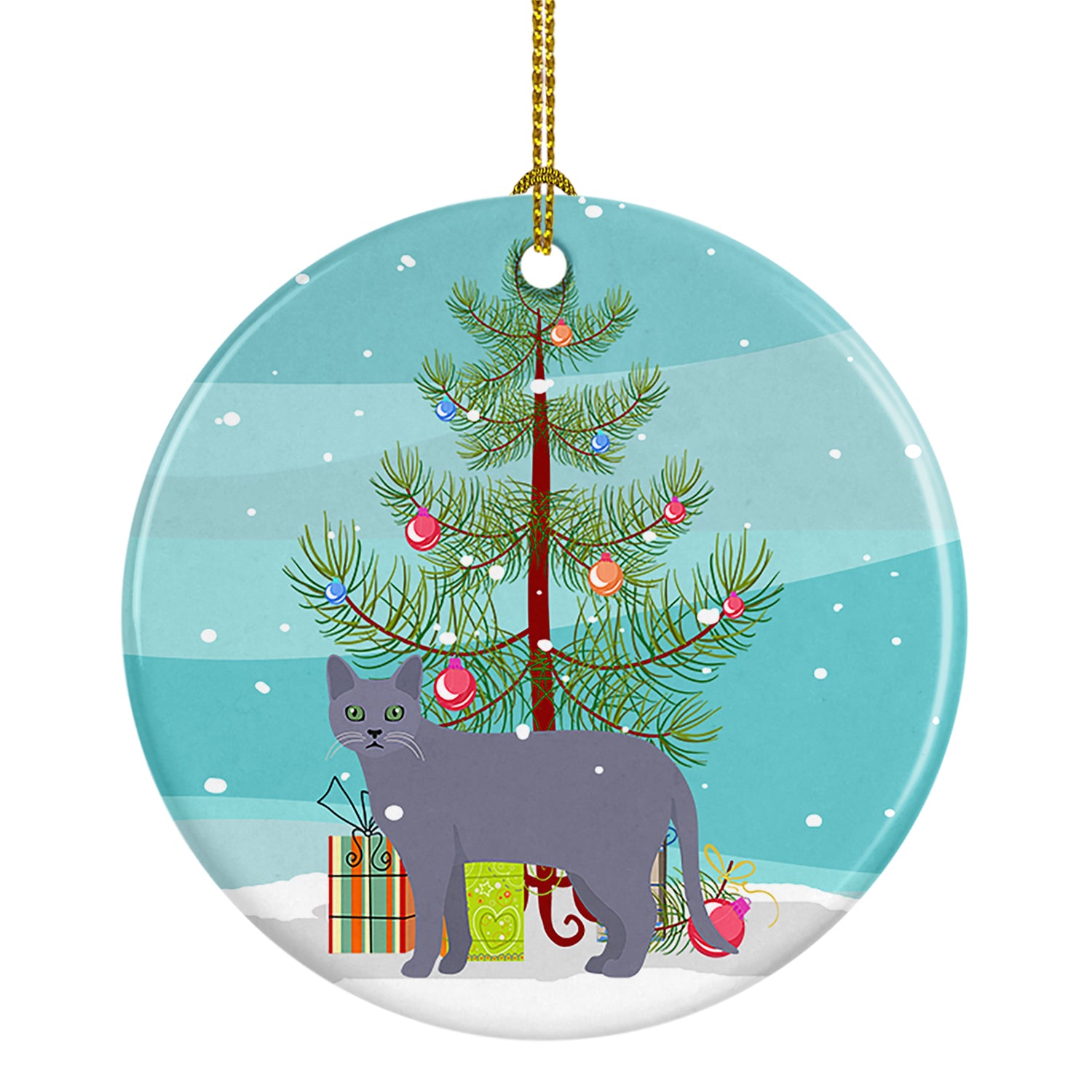 Buy this Korat #1 Cat Merry Christmas Ceramic Ornament