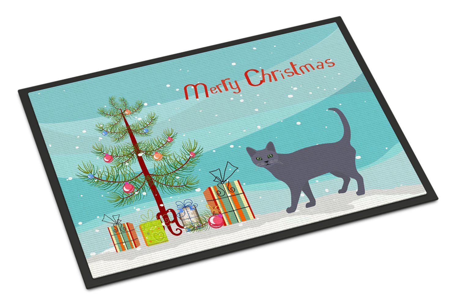 Korat #3 Cat Merry Christmas Indoor or Outdoor Mat 24x36 CK4638JMAT by Caroline's Treasures