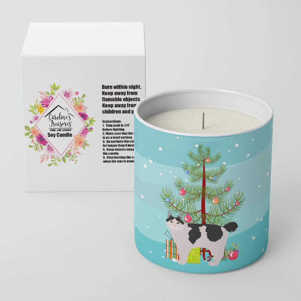 Buy this Kurilian Bobtail #2 Cat Merry Christmas 10 oz Decorative Soy Candle
