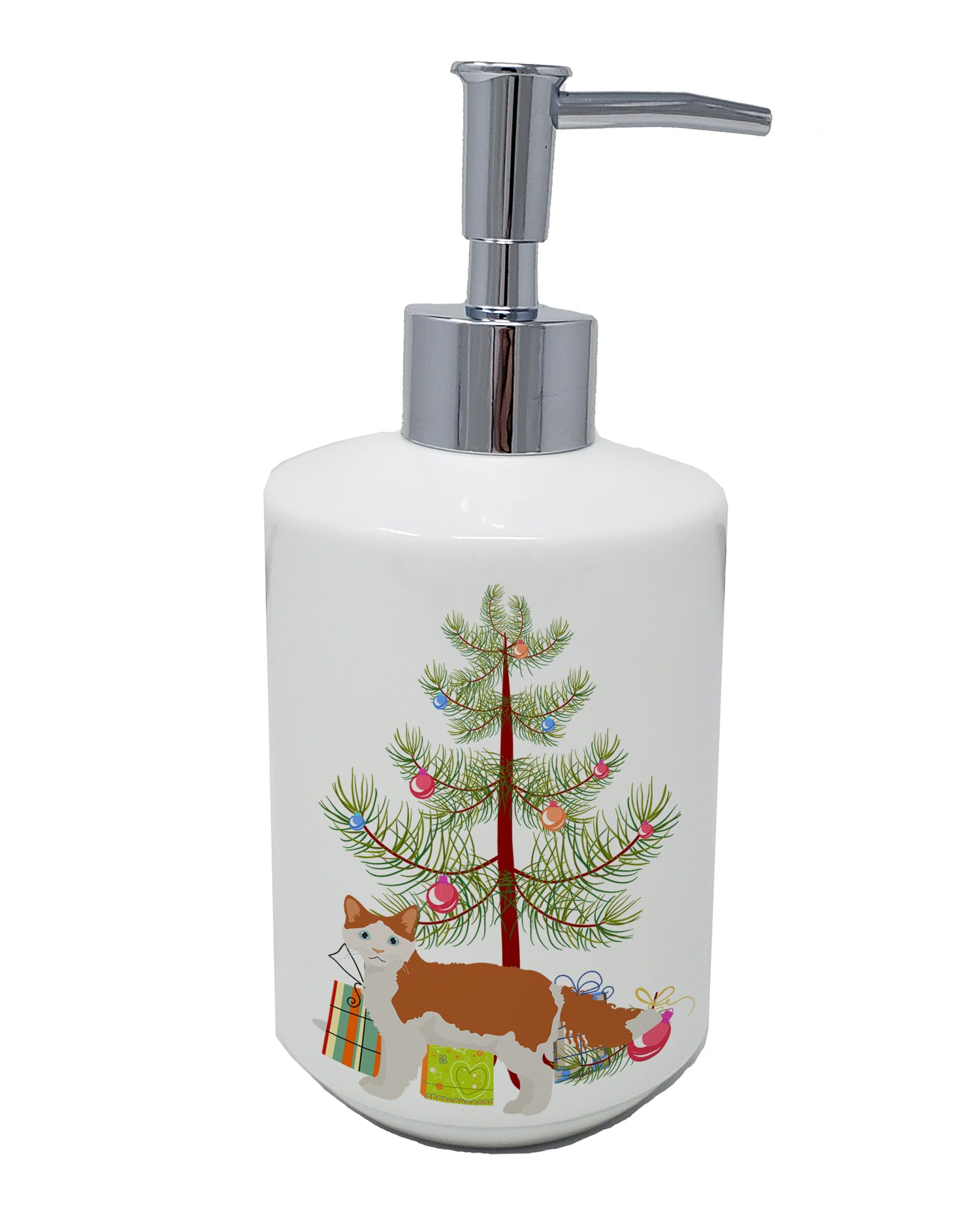 Buy this La Perm #2 Cat Merry Christmas Ceramic Soap Dispenser