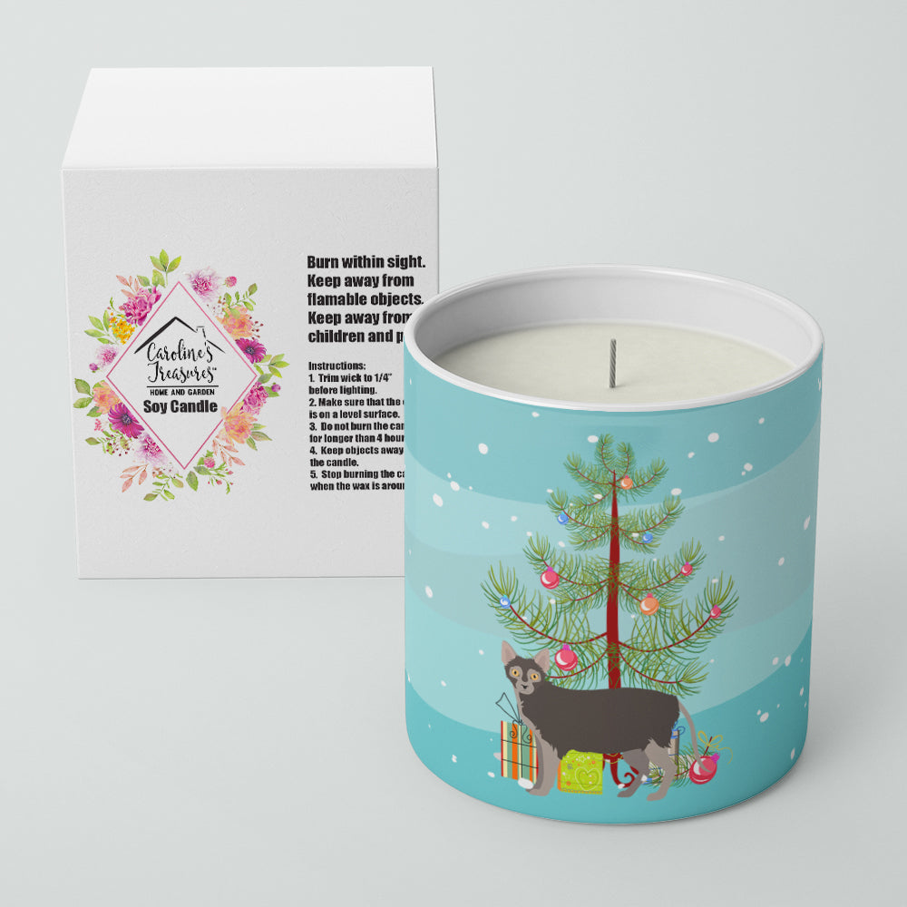 Lykoi #1 Cat Merry Christmas 10 oz Decorative Soy Candle - the-store.com