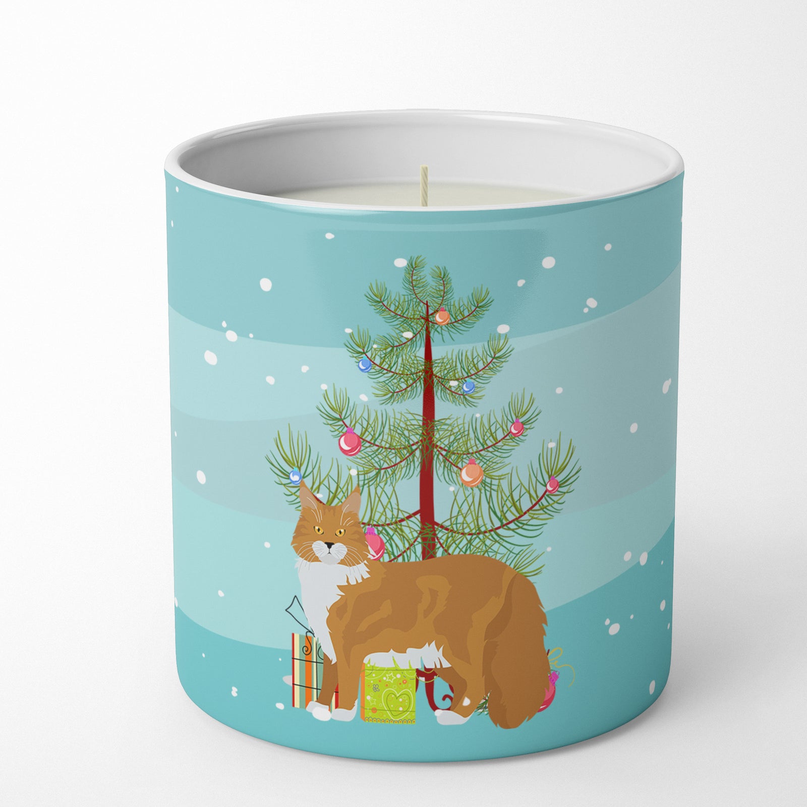 Buy this Maine Coon #1 Cat Merry Christmas 10 oz Decorative Soy Candle