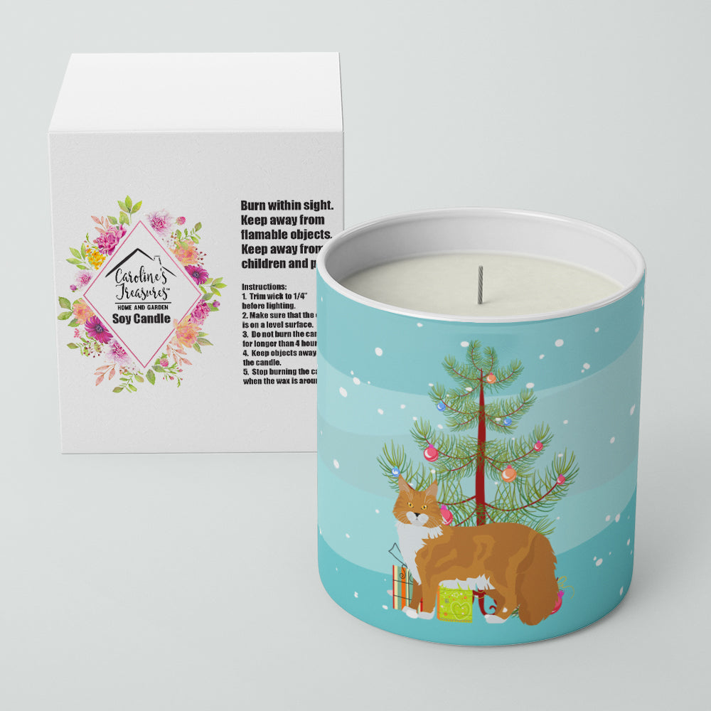 Buy this Maine Coon #1 Cat Merry Christmas 10 oz Decorative Soy Candle