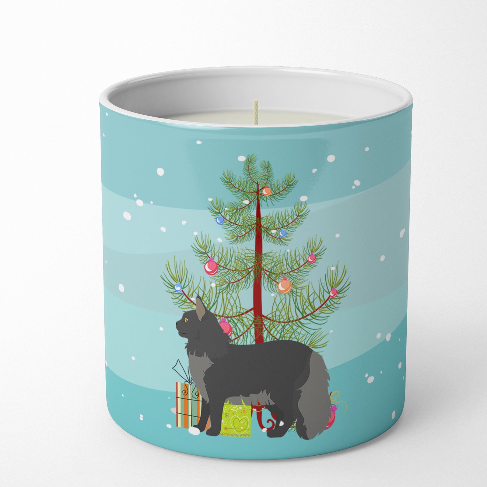 Buy this Maine Coon #2 Cat Merry Christmas 10 oz Decorative Soy Candle