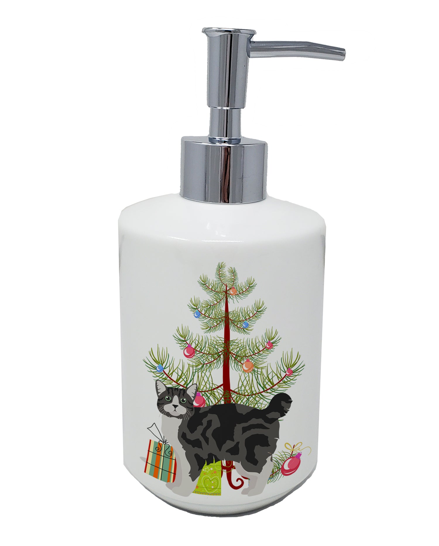 Buy this Manx #1 Cat Merry Christmas Ceramic Soap Dispenser