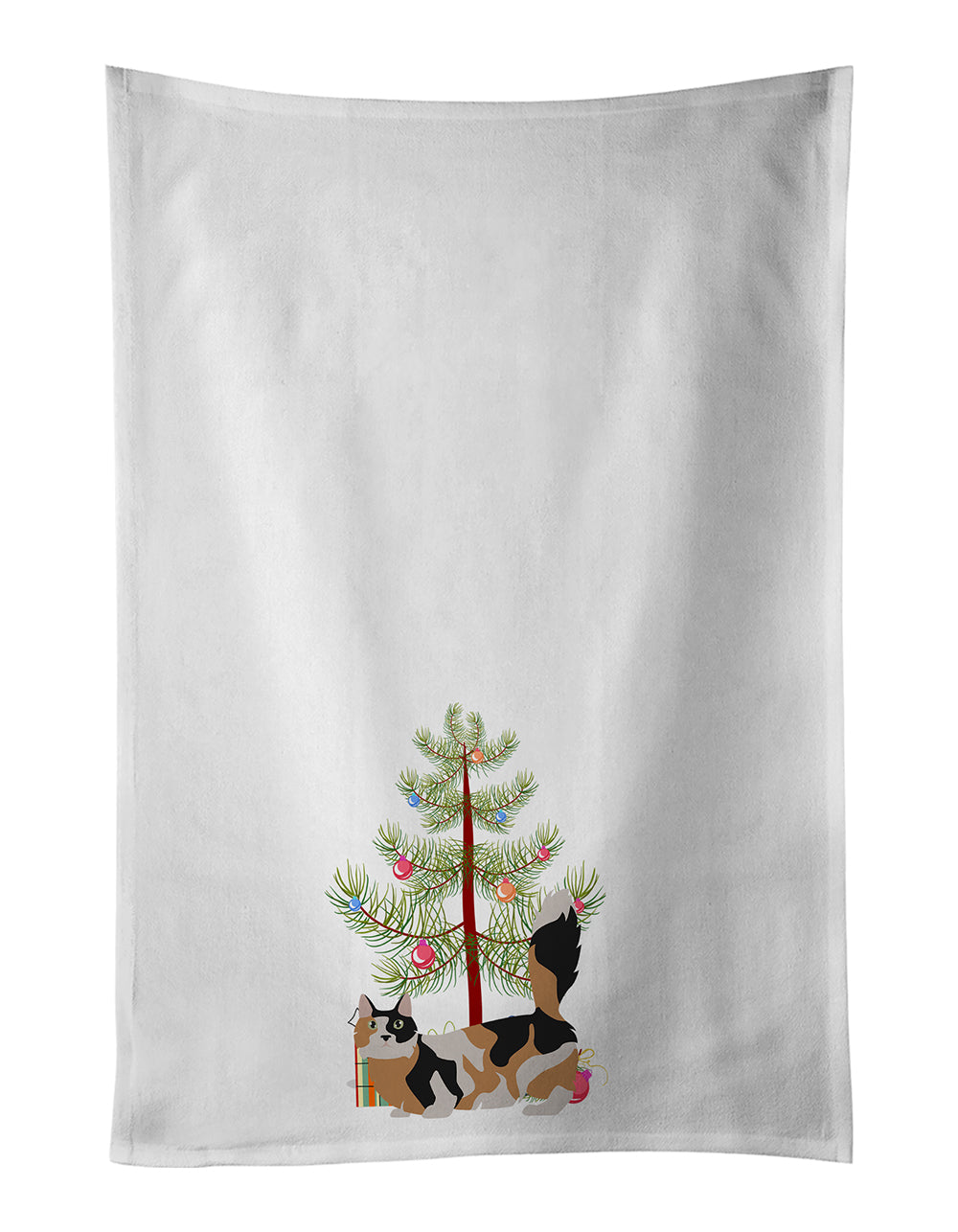 Buy this Munchkin #3 Cat Merry Christmas White Kitchen Towel Set of 2