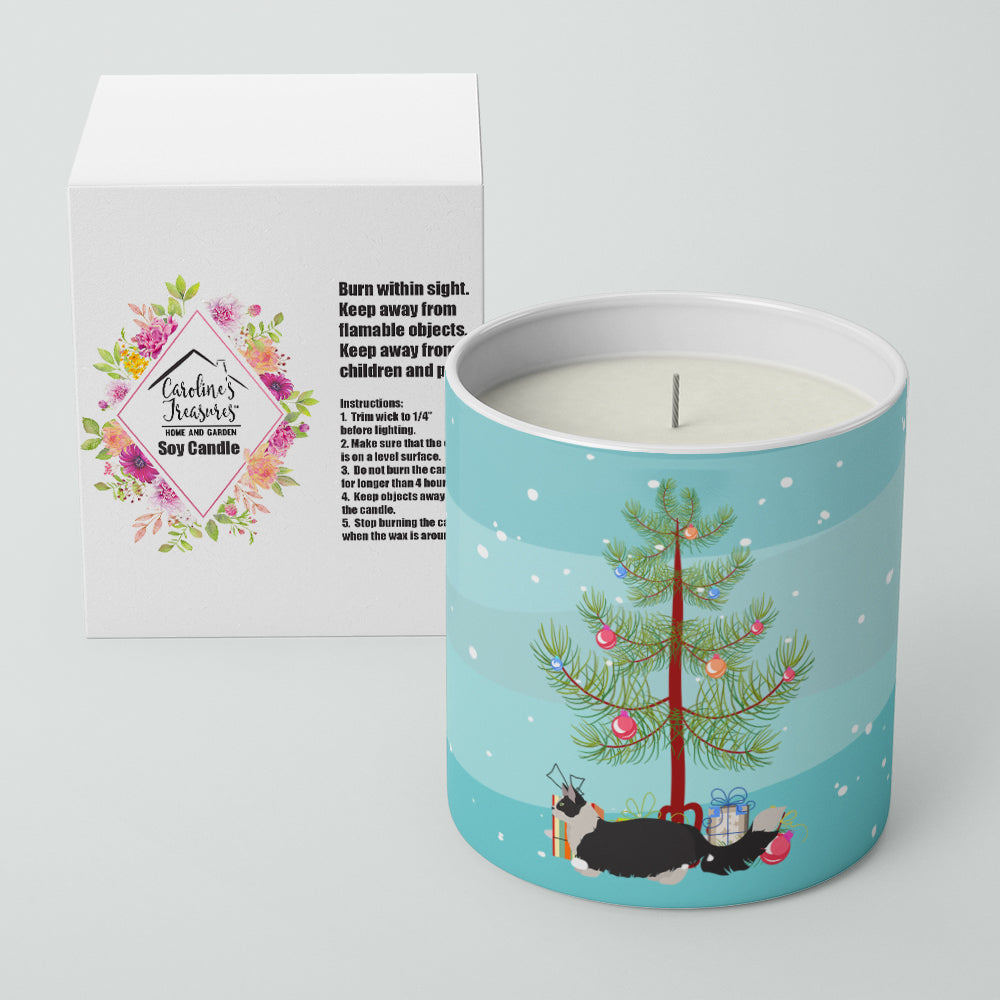 Napoleon #2 Cat Merry Christmas 10 oz Decorative Soy Candle - the-store.com