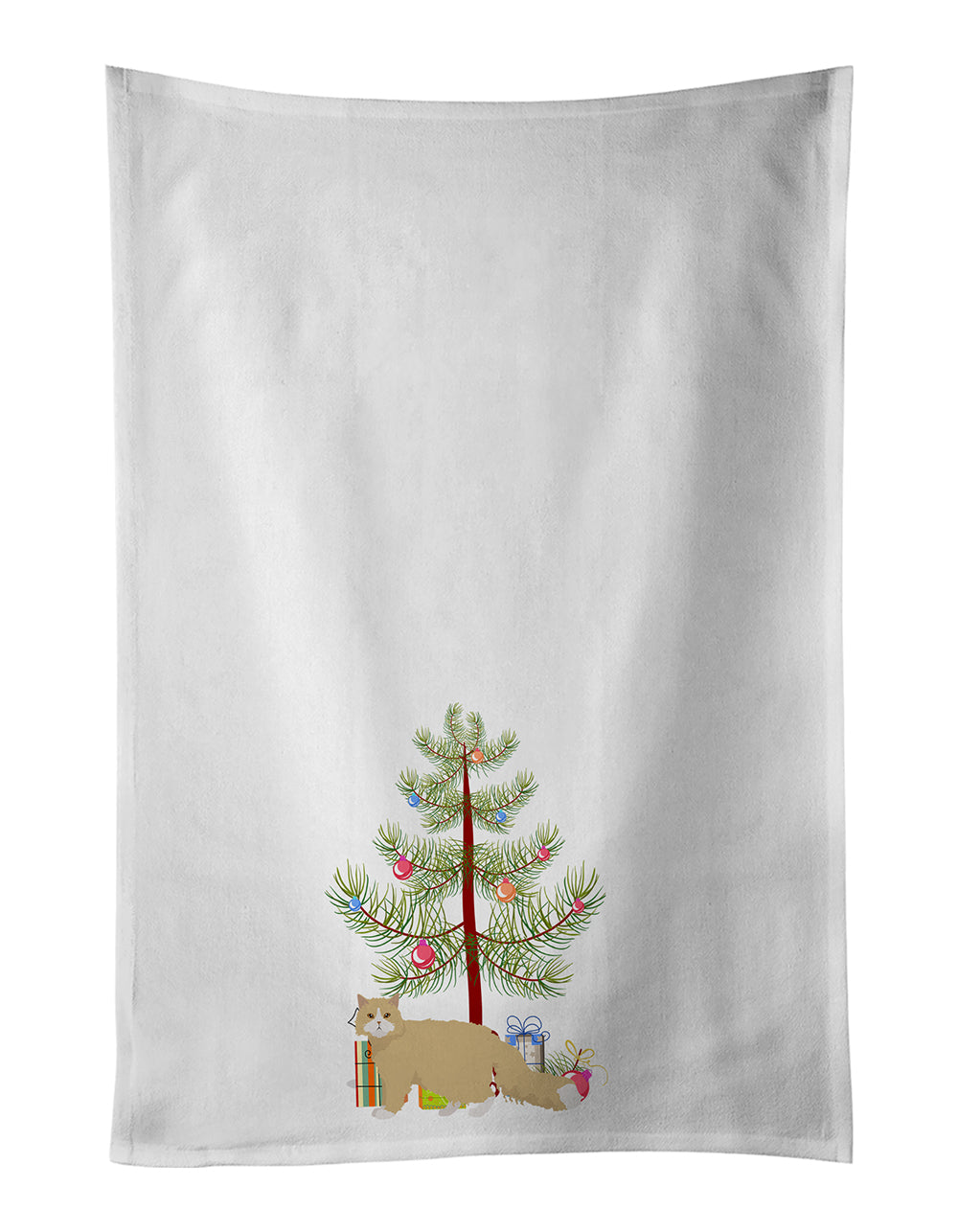 Buy this Oregon Rex Cat Merry Christmas White Kitchen Towel Set of 2