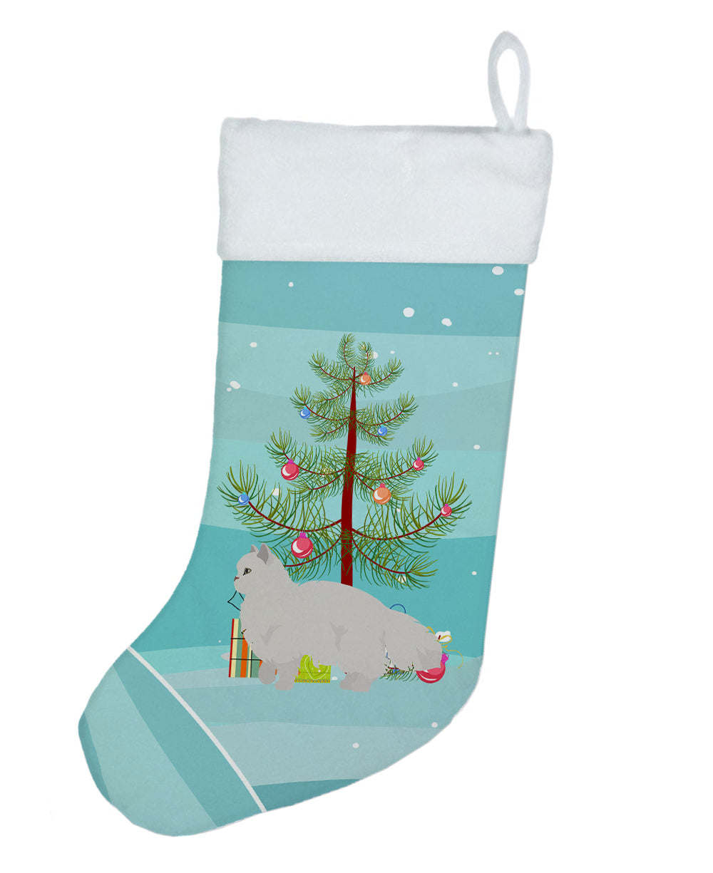 White Persian Traditional Cat Merry Christmas Christmas Stocking