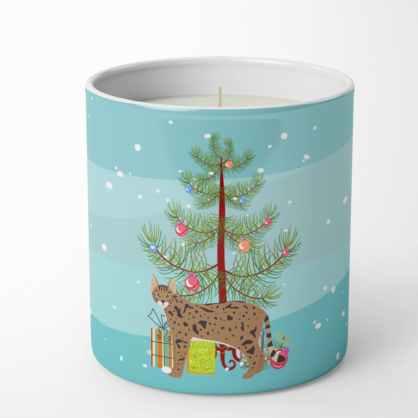 Buy this Savannah #1 Cat Merry Christmas 10 oz Decorative Soy Candle