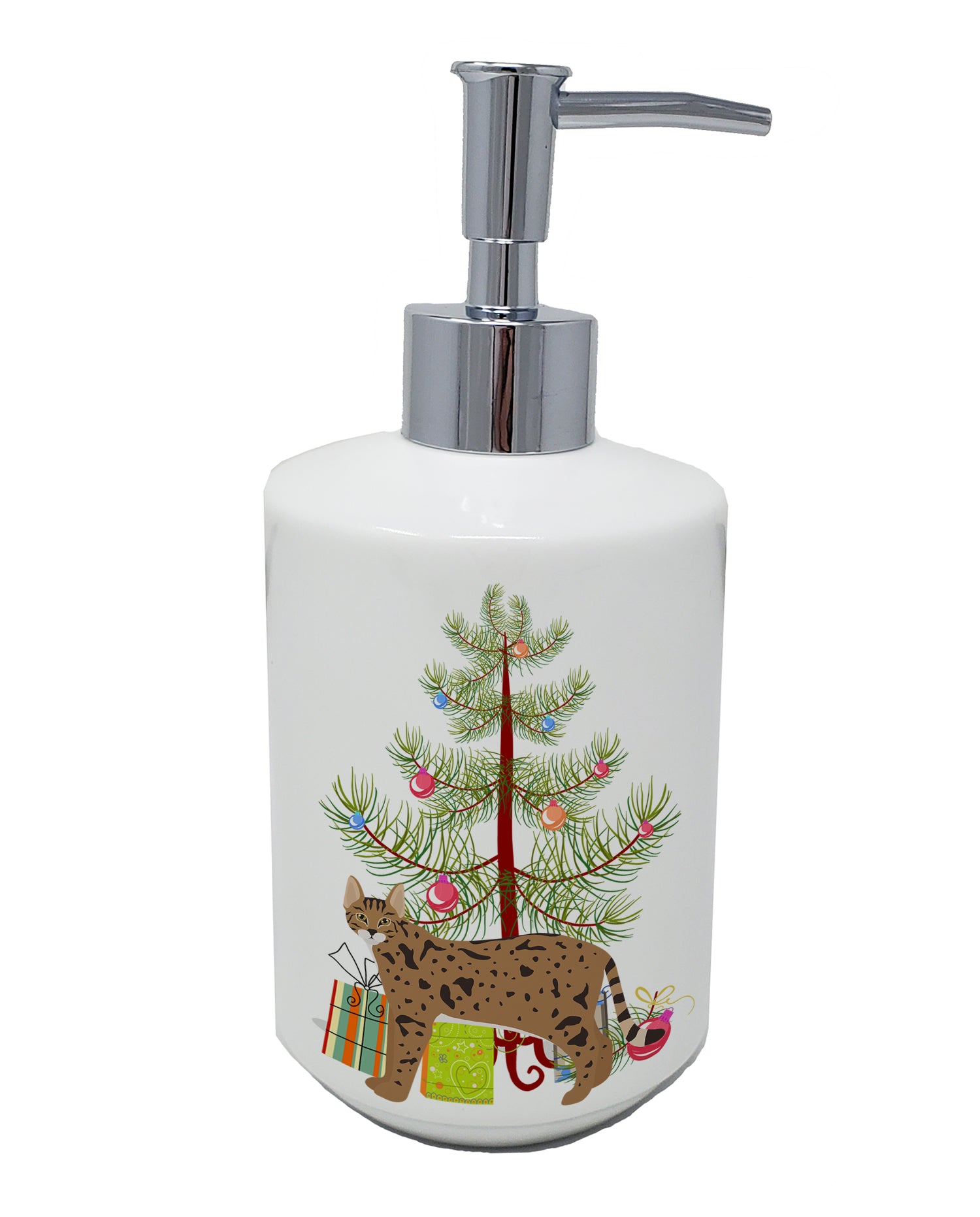 Buy this Savannah #1 Cat Merry Christmas Ceramic Soap Dispenser