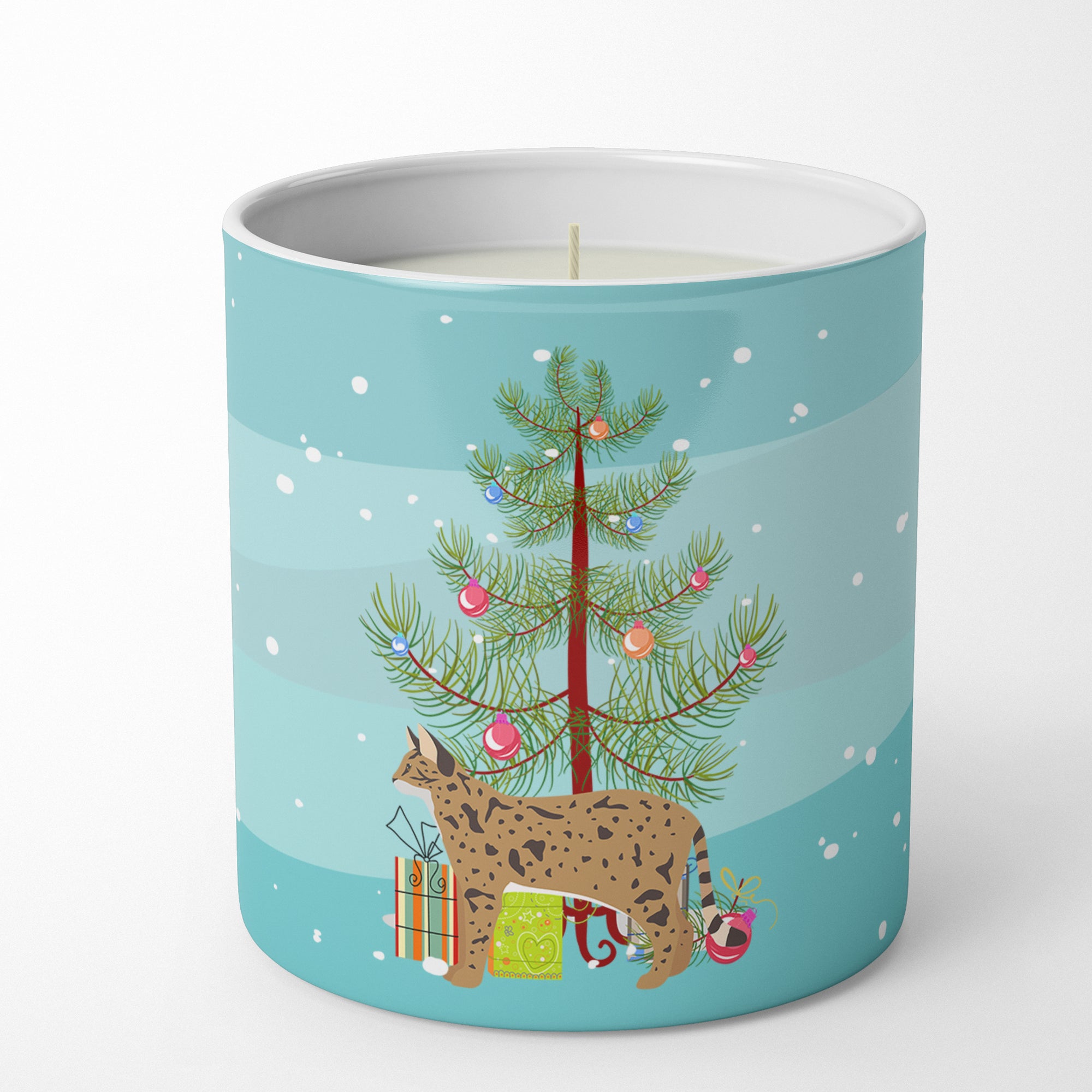 Buy this Savannah #2 Cat Merry Christmas 10 oz Decorative Soy Candle