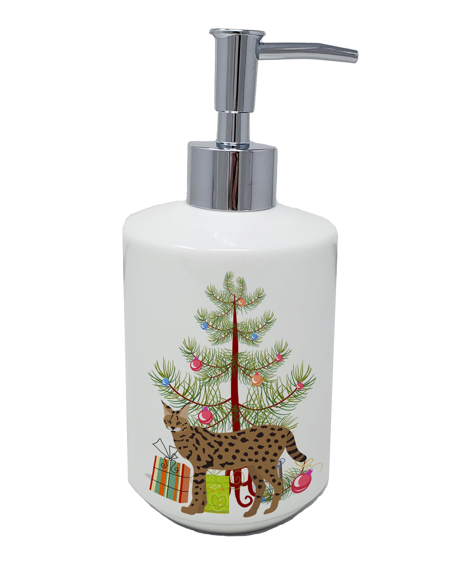 Buy this Savannah #3 Cat Merry Christmas Ceramic Soap Dispenser