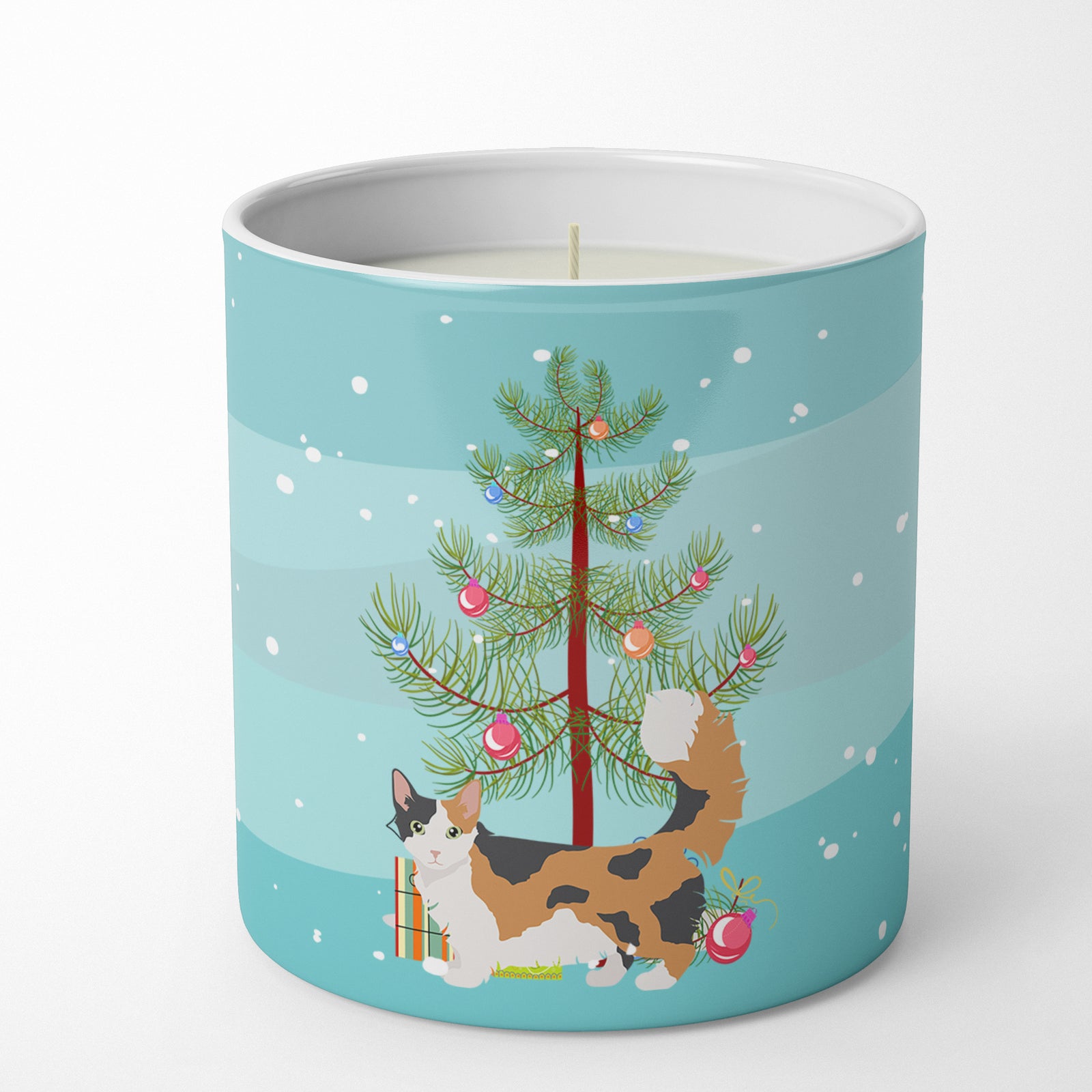 Buy this Skookum Cat Merry Christmas 10 oz Decorative Soy Candle